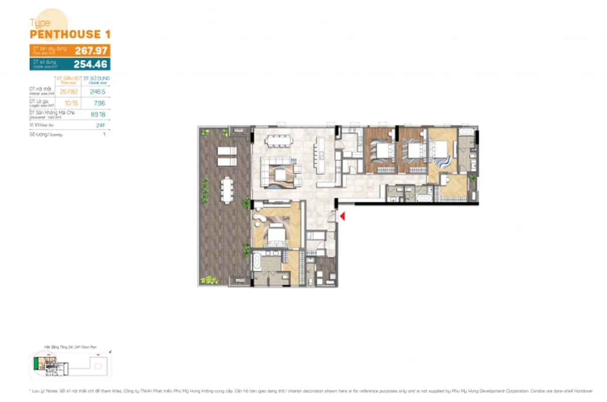 Các layout kiểu nhà tại The Horizon